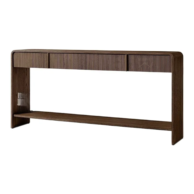 

American solid wood desk oak retro desk porch table aisle partition