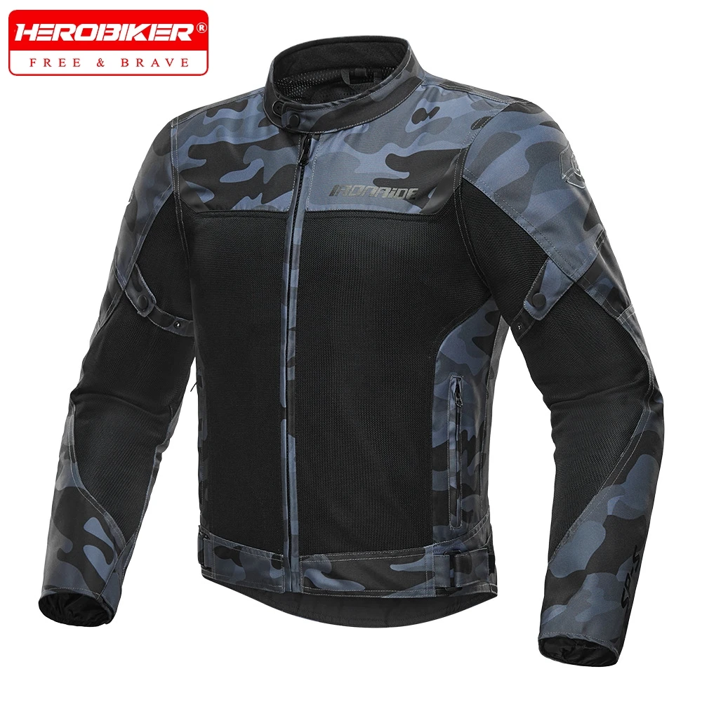 

Summer Motorcycle Jacket Reflective Motocross Clothing Anti-Fall Breathable Motorcycle Equipment Wear-Resistant Biker Coat