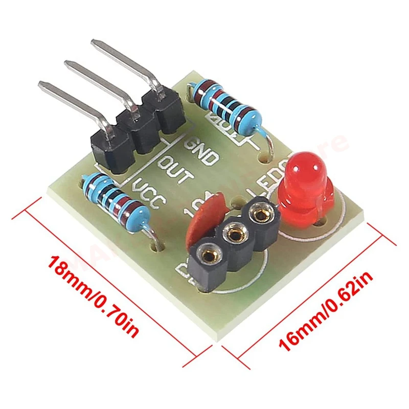 KY-008 650nm Laser Transmitter Module with Laser Sensor Module Non-Modulator Tube Laser Receiver Module Kit