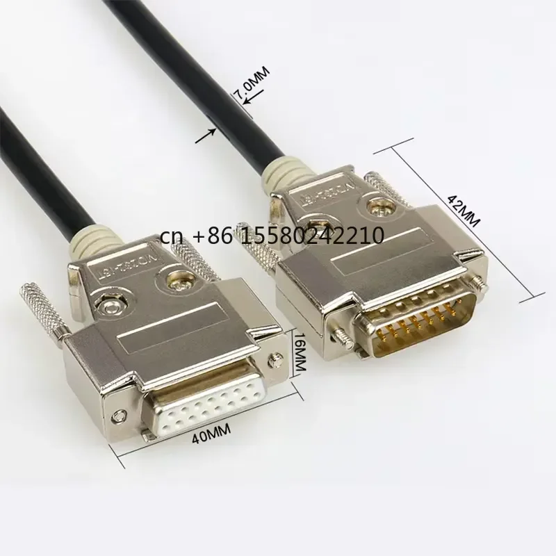 2026 hot DB15 Cable 15 Pin Two Rows Connectors Data Cable Male to Male Male to Female Female to Female 1.5m 2m 5m 8m 26AWG