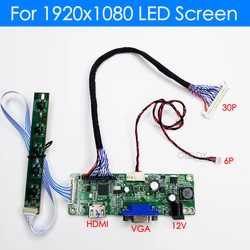 Driver Kit for LM230WF3 T215HVN01 1920X1080 8bit 30Pin LVDS LCD monitor panel 30Pin HDMI+VGA display WLED controller board Kit
