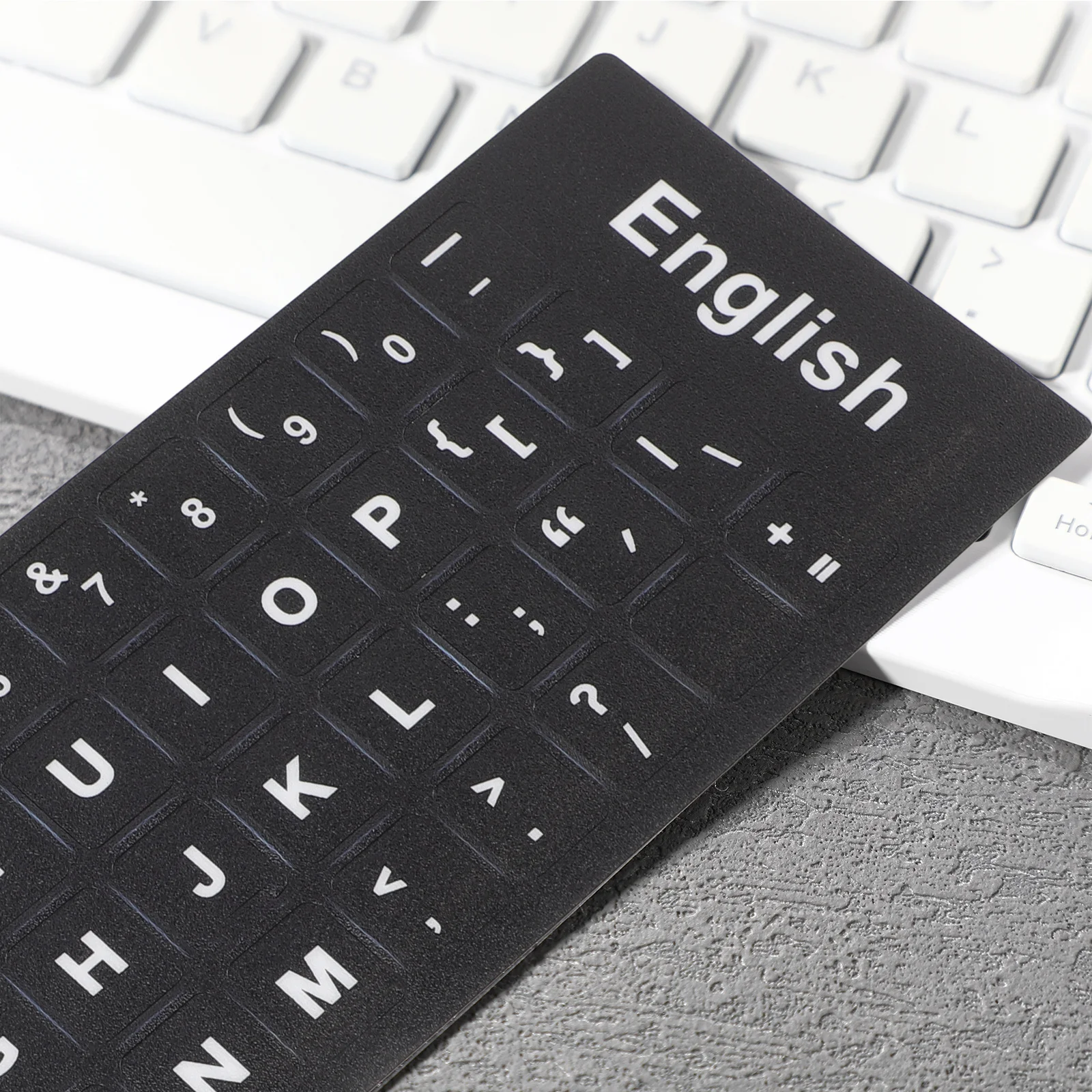 

10pcs Keyboard Stickers For Computer Laptop Universal English Replacement Labels 65% Layout Dust Resistant Easy Apply Remove No