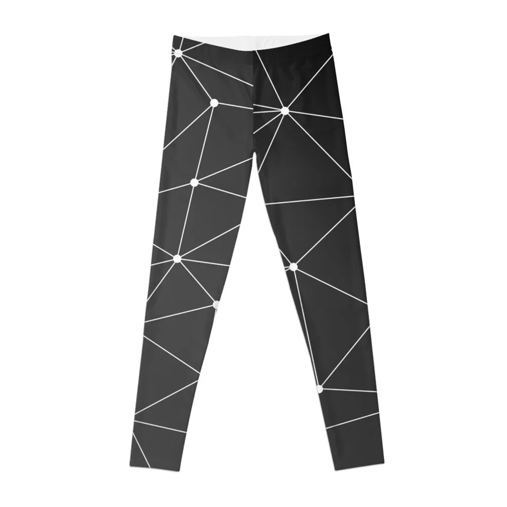 Copy of Polygon Black & Gray Leggings Women's high waist Legging sexy woman Womens Leggings