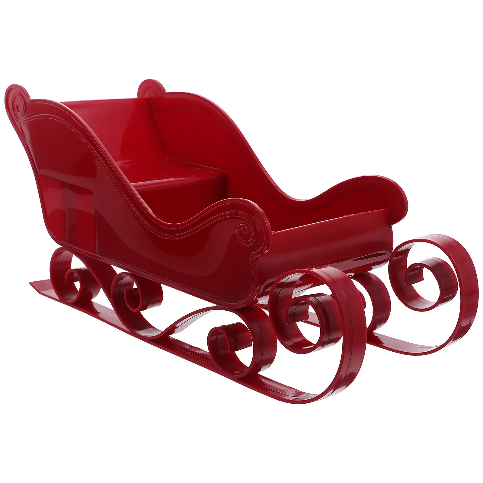 

1pc Plastic Christmas Ornament Mini Desktop Decor For Holiday Party Tree Hanging Sleigh Charm Festival Xmas Decoration Home