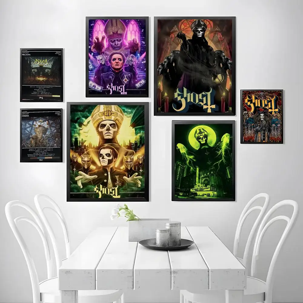 G-Ghost Band Classic Anime Poster Stickers, suitable for game rooms, bedrooms, corridors, home wall art decor, gifts