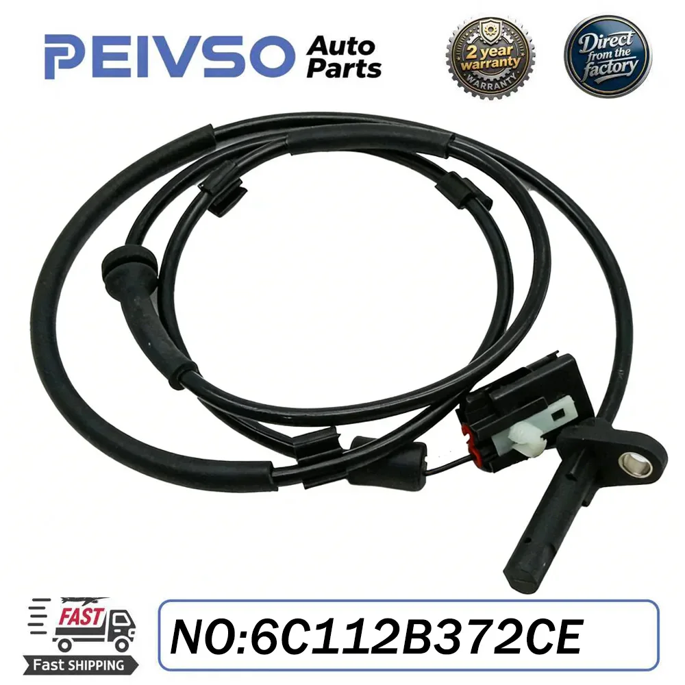 Sensor de Velocidad de Rueda ABS 6C112B372CE Trasero Izquierdo para Ford Transit 06-15, Accesorios para Auto 1371545 1383552 1385800 1785284 6C112B372CB