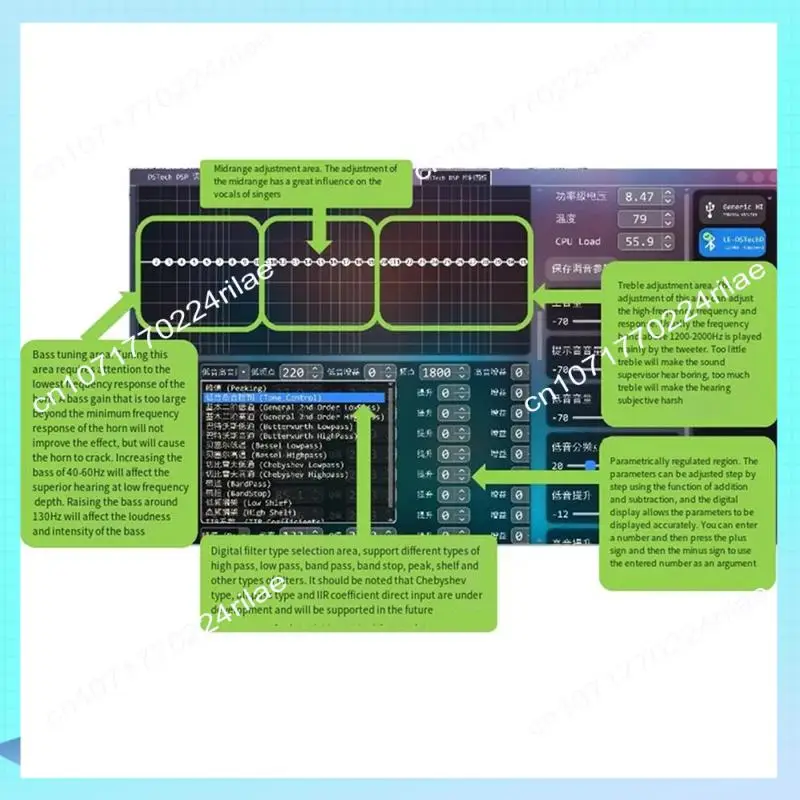 

A17Z Bluetooth 2.1 DSP Power Amplifier 2X50w+100W Subwoofer Amplifiers Three Channel 31 Segment EQ Amplificador Easy To Use