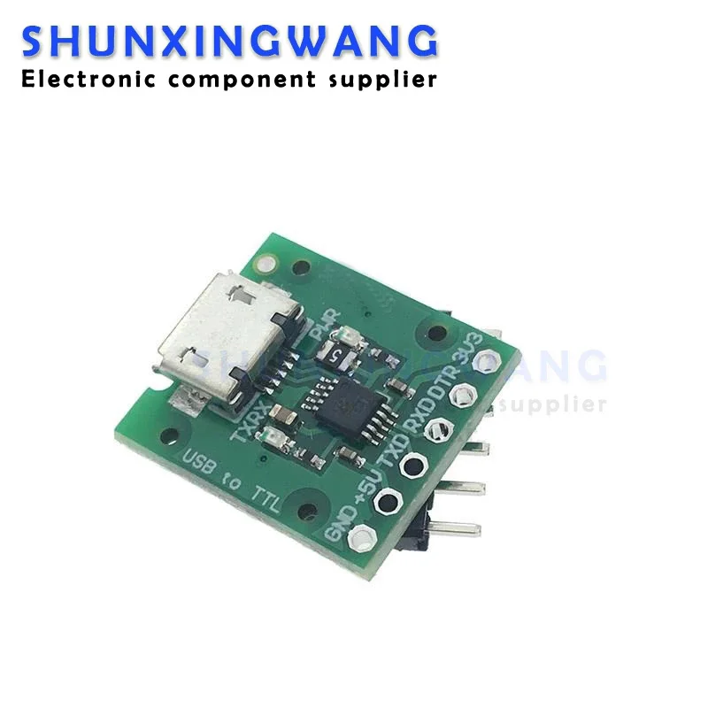 1PCS CH340E USB to TTL Serial Converter, 5V/3.3V Alternative CH340G Module For Pro Mini