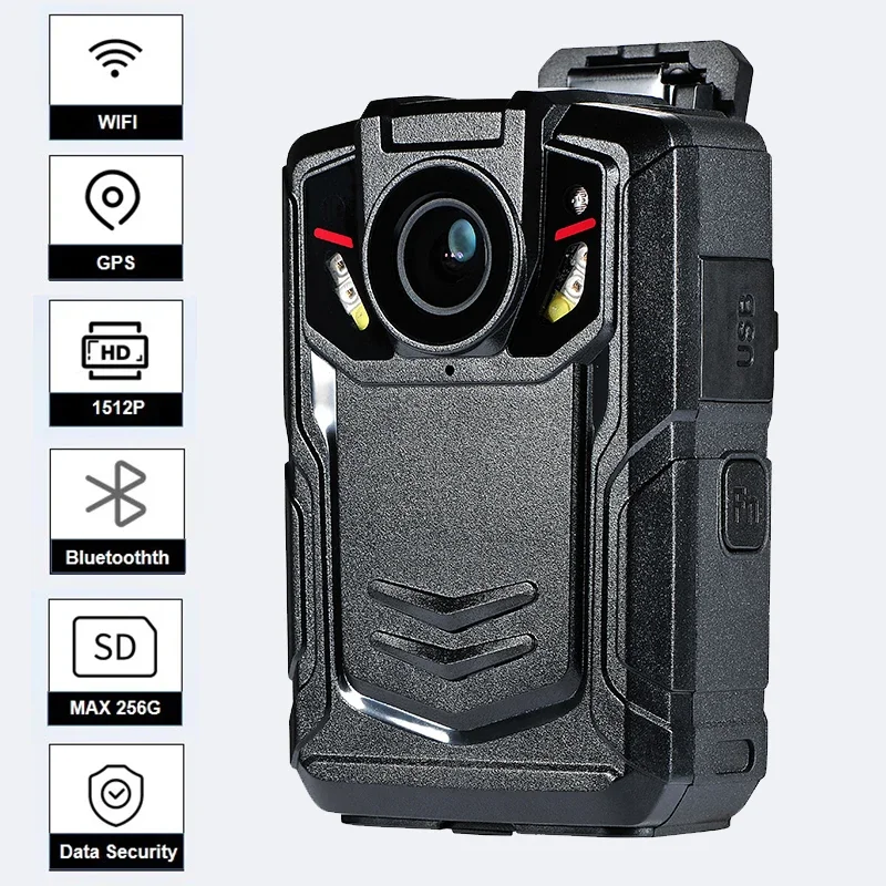 BC102 Body Cameras 2.0 Inch LCD Screen Support 4G WIFI GPS with 4G LTE with Live Viewing 4g Lte Live Streaming Night Vision