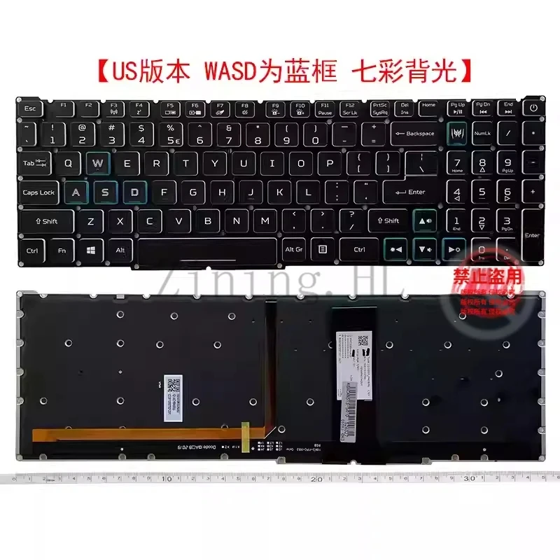 For Acer PH315-52, PH317-53, PH517, PT315, PT515 51, 52, 53, 54 keyboard