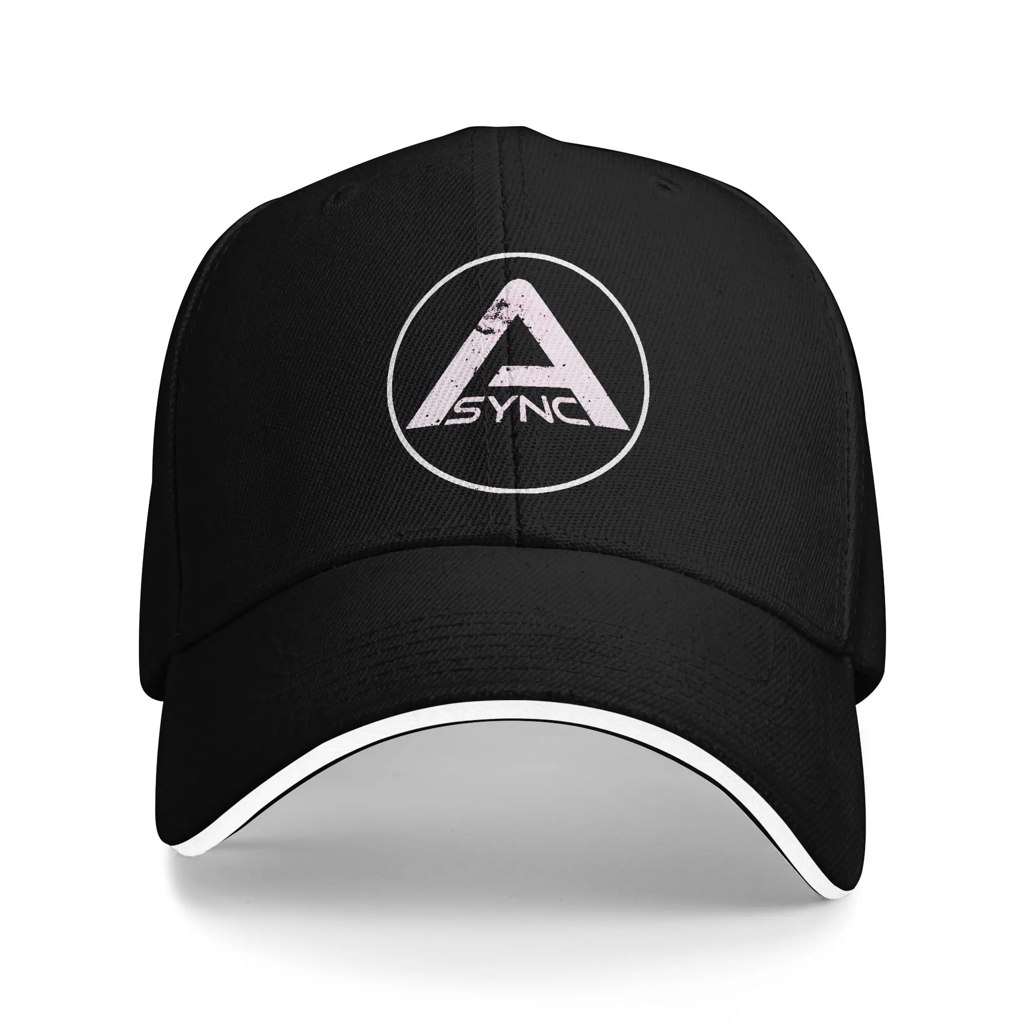 Sun Baseball Cap Backrooms ASYNC Sign  Custom DIY Hip Hop Hats Wholesale Classic Hunting Camping Baseball Caps