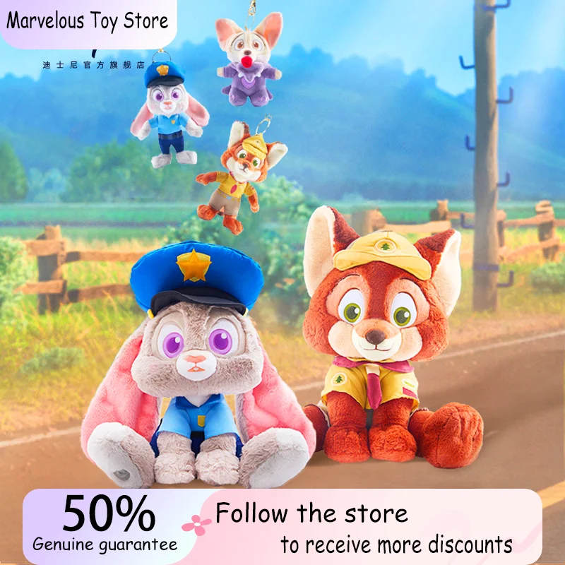 

Disney Adorable Birthday Gift Furry Nick Judy Doll Plush Fox Toy From Zootopia Cute Stuffed Animal For Kids Playfulness Toys New