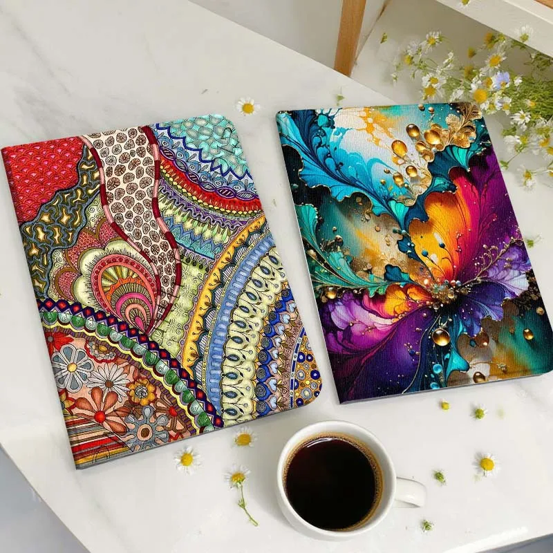 

Colorful neon pattern Tablet Case For Samsung Galaxy Tab A A7 A8 A9 A11 S6 S11 Lite Plus 10.1 10.4 10.5 Inch 2022 2025