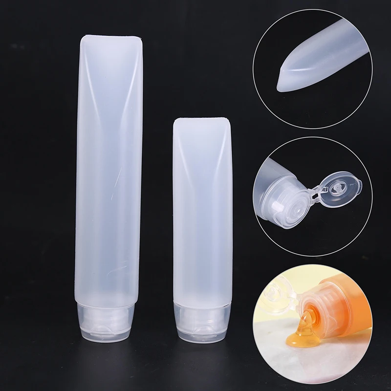 Portable Empty Squeeze Bottle Travel Lipstick Tube Refillable Cosmetic Container