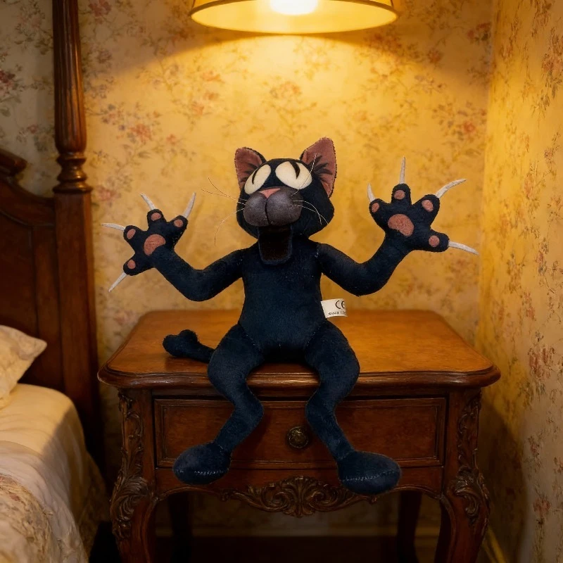 

Новая плюшевая игрушка «99 ночей в лесу» по игре Roblox Horror Game: Милая и жуткая плюшевая фигурка черной кошки для коллекции фанатов и в подарок