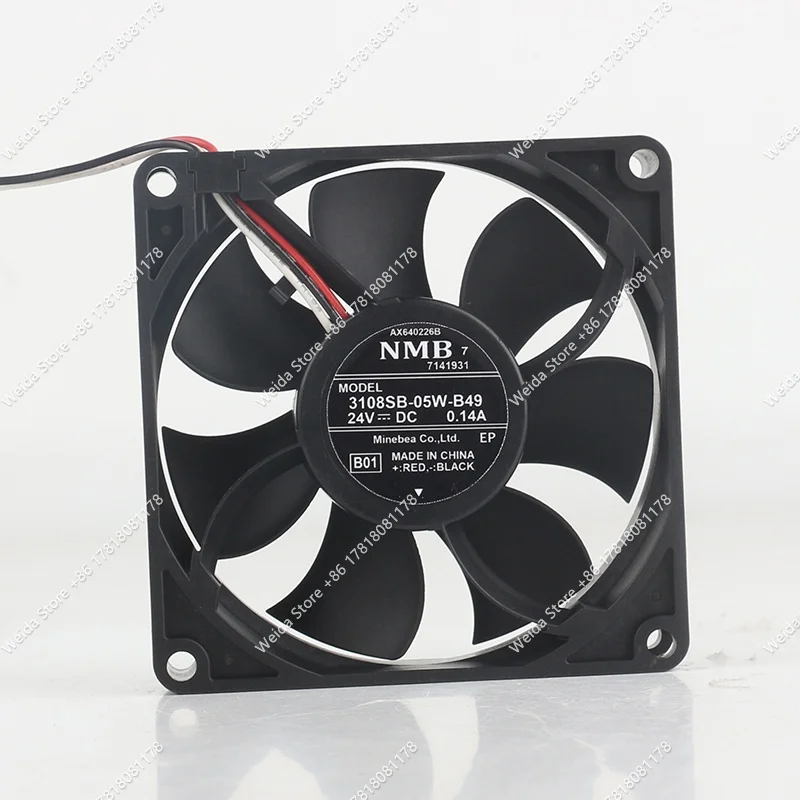 New original NMB 8020 80X80X20MM printing copier inverter 3108SB-05W-B49 cooling fan DC24V 0.14A
