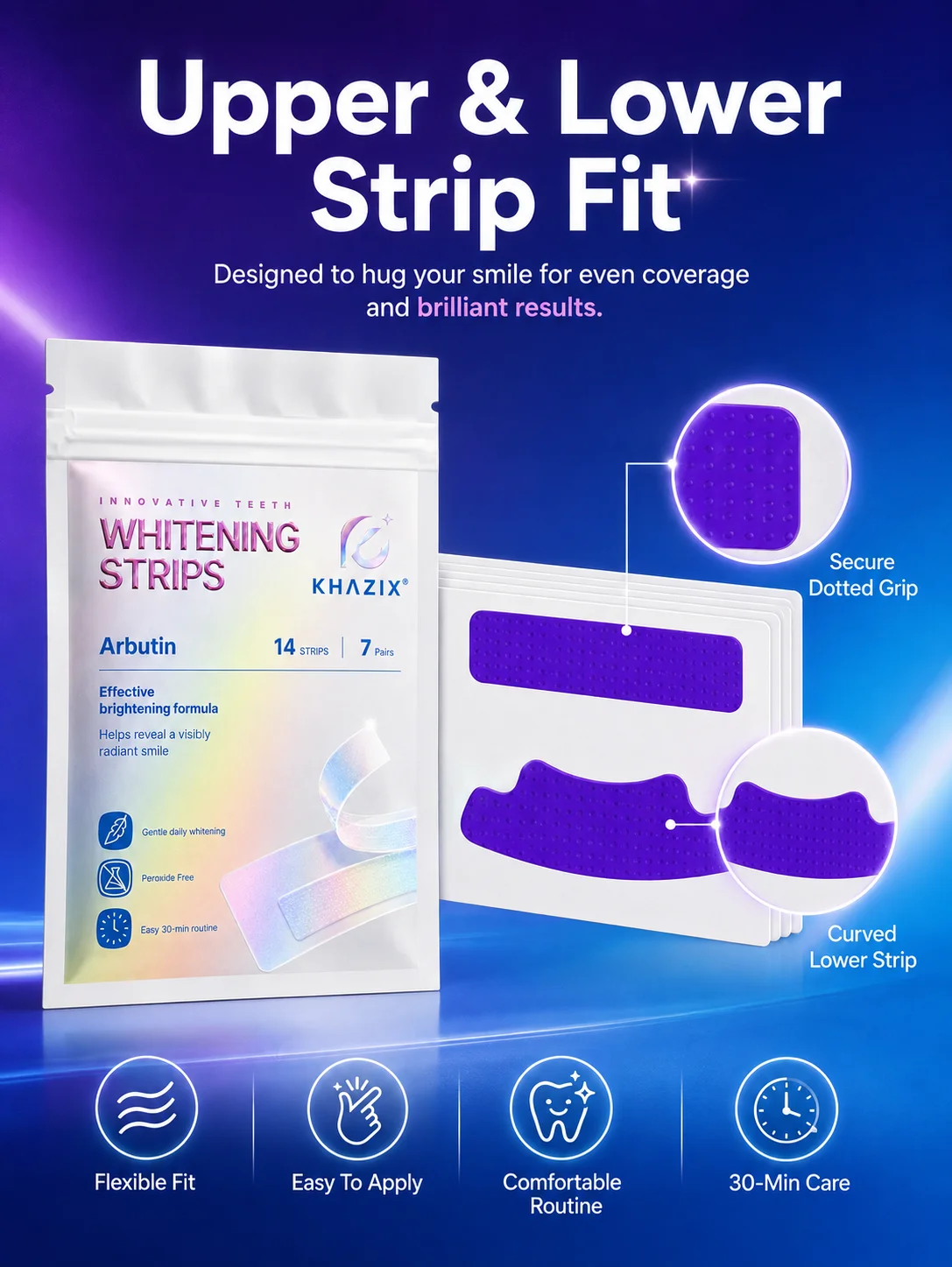 7 pairs Dental Care Strips Oral Hygiene Teeth Patch Fresh Breath Mouth Cleaning Strips for Daily Use view 5