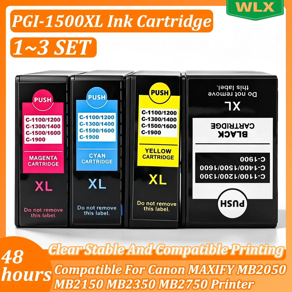 PGI-1500XL PGI1500XL 1500XL Ink Cartridge PGI-1500 Compatible For Canon MAXIFY MB2050 MB2150 MB2350 MB2750 Printer