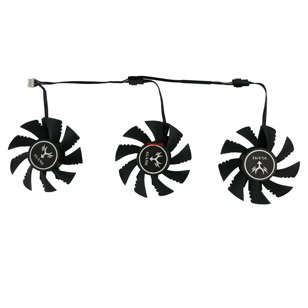 3Pcs/Set GPU Cooler,Graphics Card Fan,For Colorful iGame GTX1080 GTX 1070 1080 U-8GD5X LE,VGA Video Card Fan