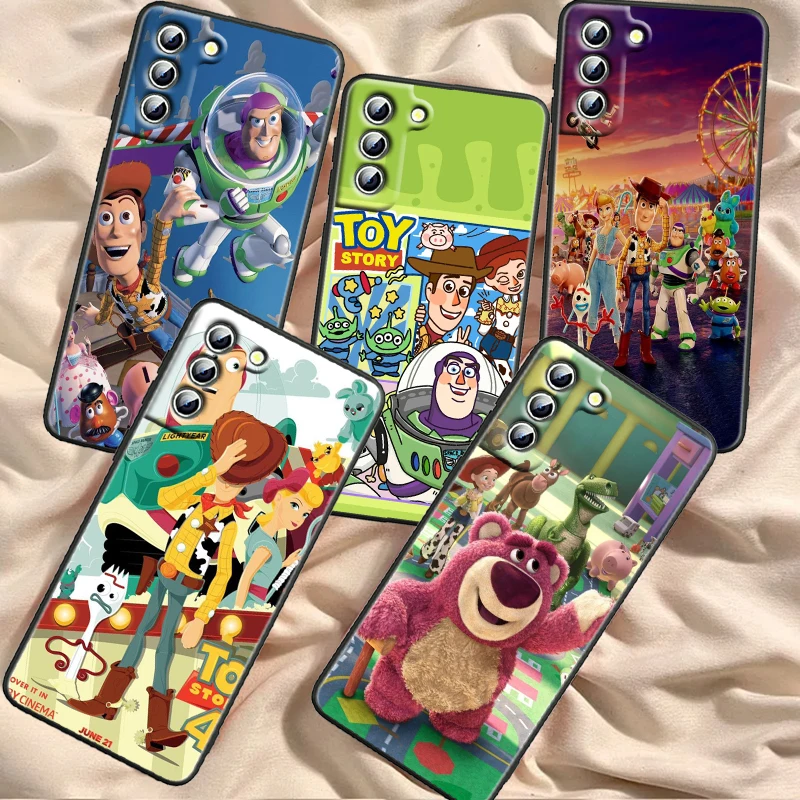 Toy Story Disney Fashion Cool For Samsung Galaxy S24 S23 S22 S21 S20 FE S10 S10E Plus Ultra Pro Lite 5G Black Back Phone Case