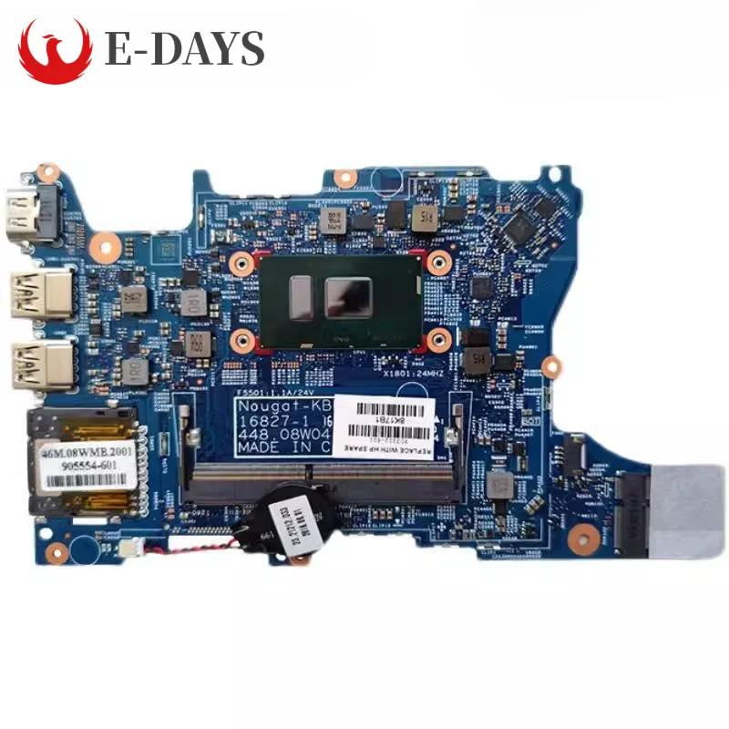 

For HP Pavilion X360 11-U M1-U Laptop Motherboard 16827-1 Notebook Mainboard with I3-7100U CPU DDR4 100% Tested Ok