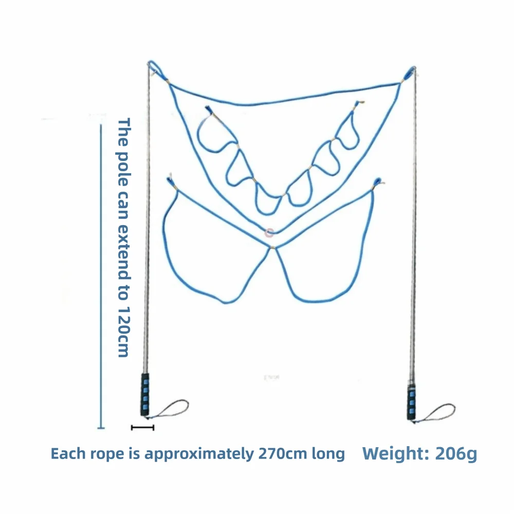 ไม้เป่าฟองสบู่แบบสองด้าม ปรับความยาวได้ ใช้เป็นวงกลมเป่าฟองสบู่ สำหรับงานปาร์ตี้กลางแจ้ง