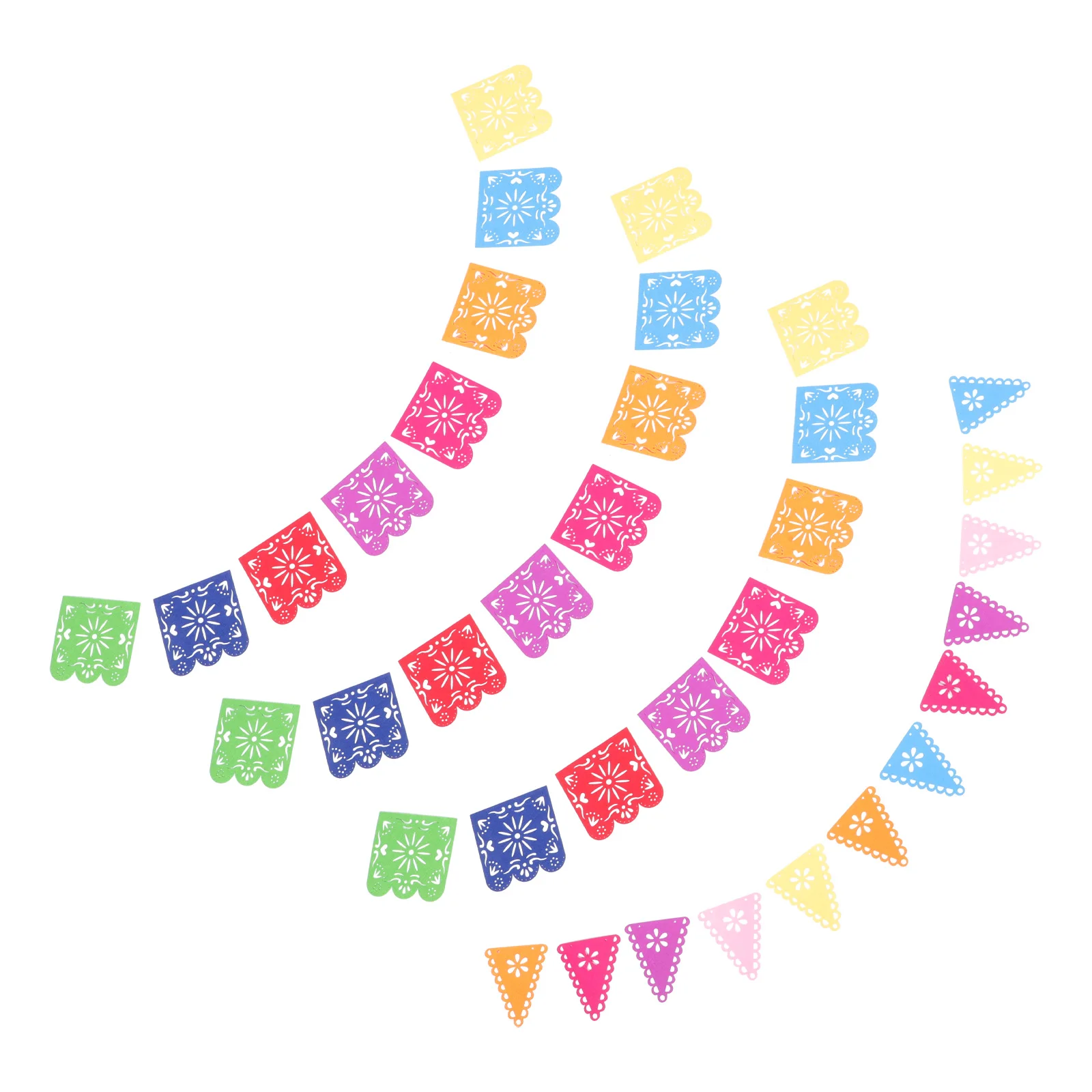 

Mexican Felt Reusable Premium Party Day Of The Dead Decor Decor Garland Flags Dead Day Decorations