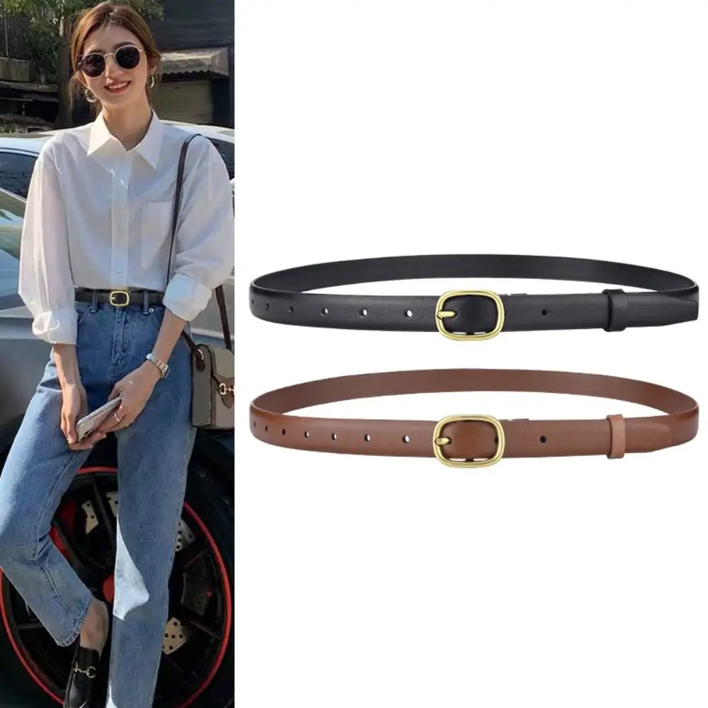 

Versatile Luxury Design Cow Leather Belt Women Fashion Pin Buckle Waistband Trouser Dress Belts