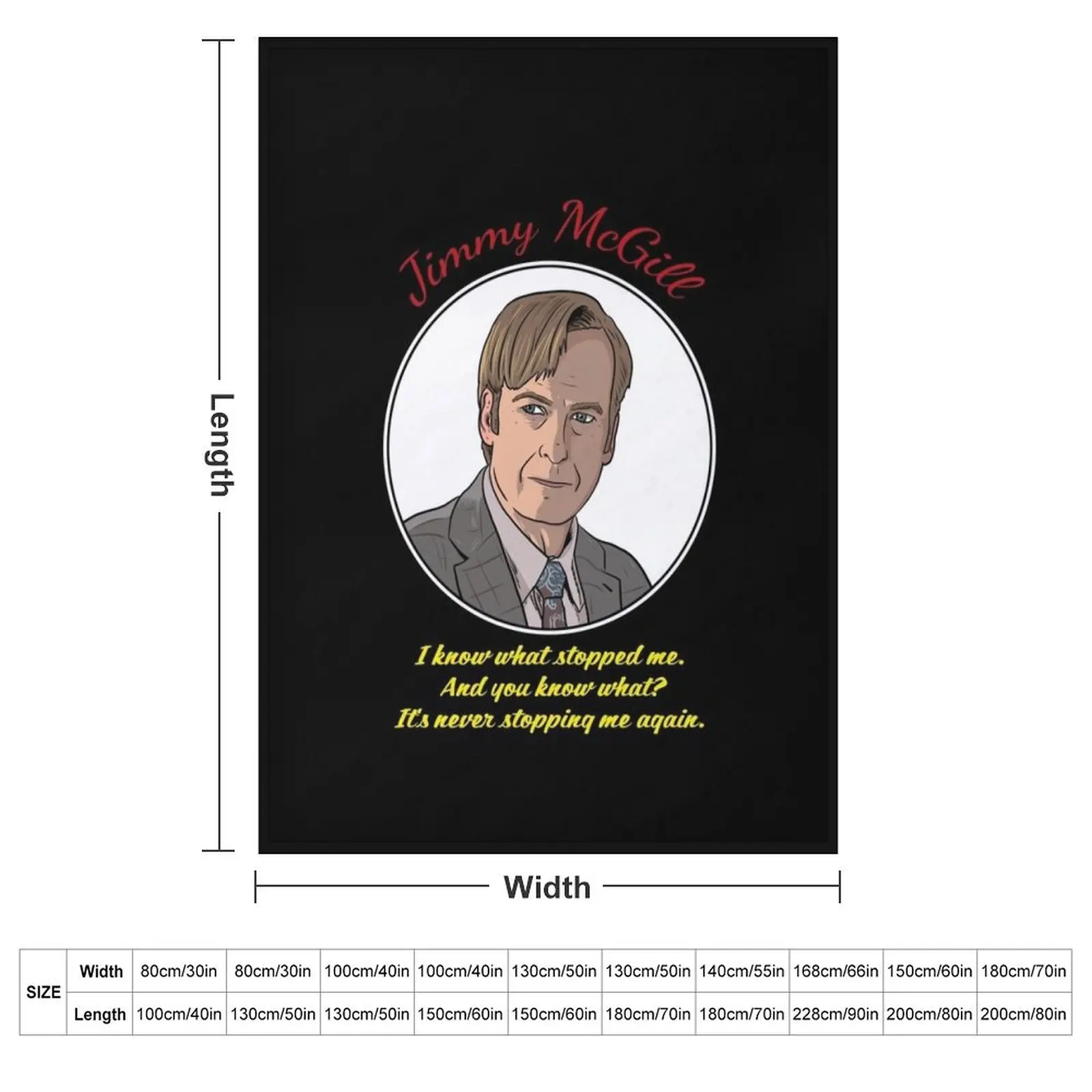 Jimmy McGill - Better Call Saul Throw Blanket couch cozy soft plush fuzzy picnic outdoor blanket