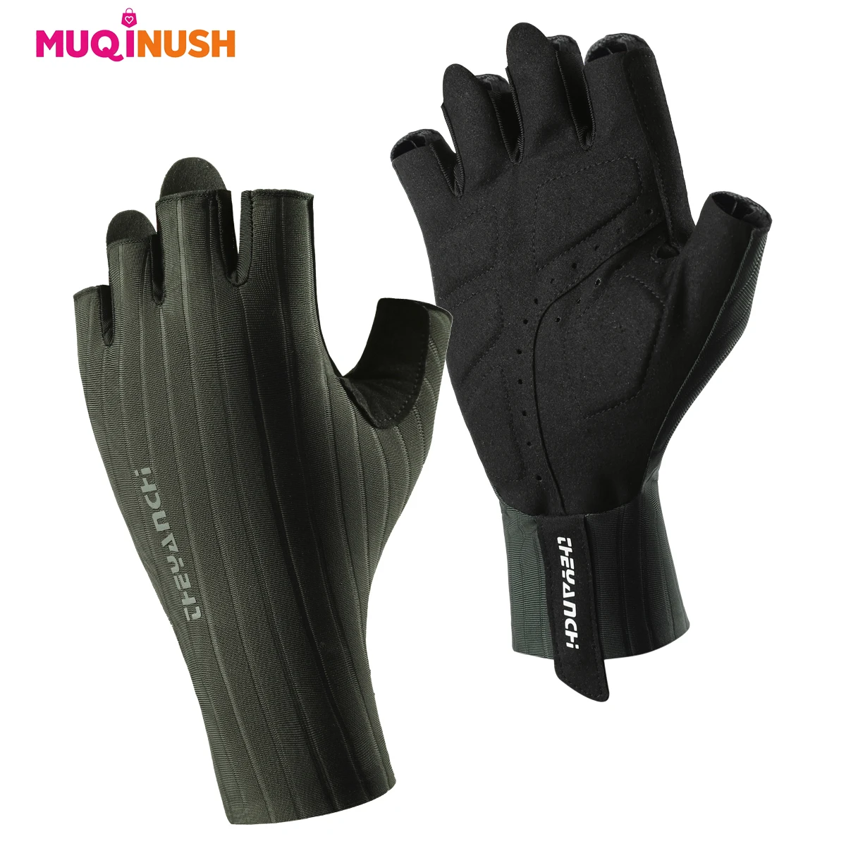 

1 PAIR Half Finger Outdoor Sports Gloves Anti Slip Shock-Absorbing Wear-Resistant For Cyling Bike MTB Racing for Adult Climbing