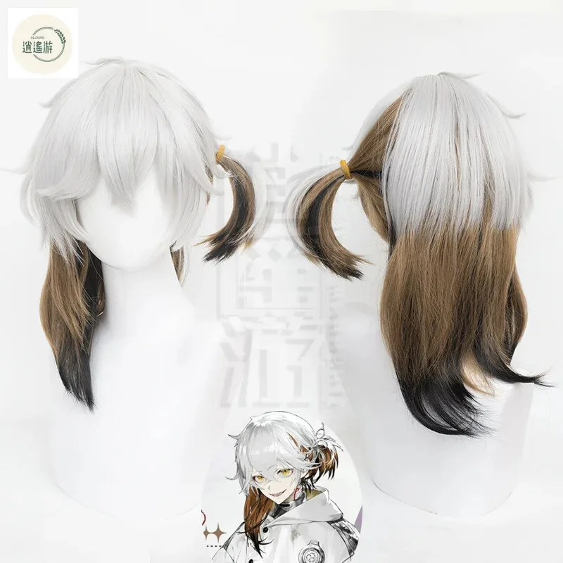 

Game Reverse 1999 Medicine Pocket Cos Wig 40CM Short Heat-resistant Synthetic Hair Halloween Party Anime Cosplay Wigs+wig Cap