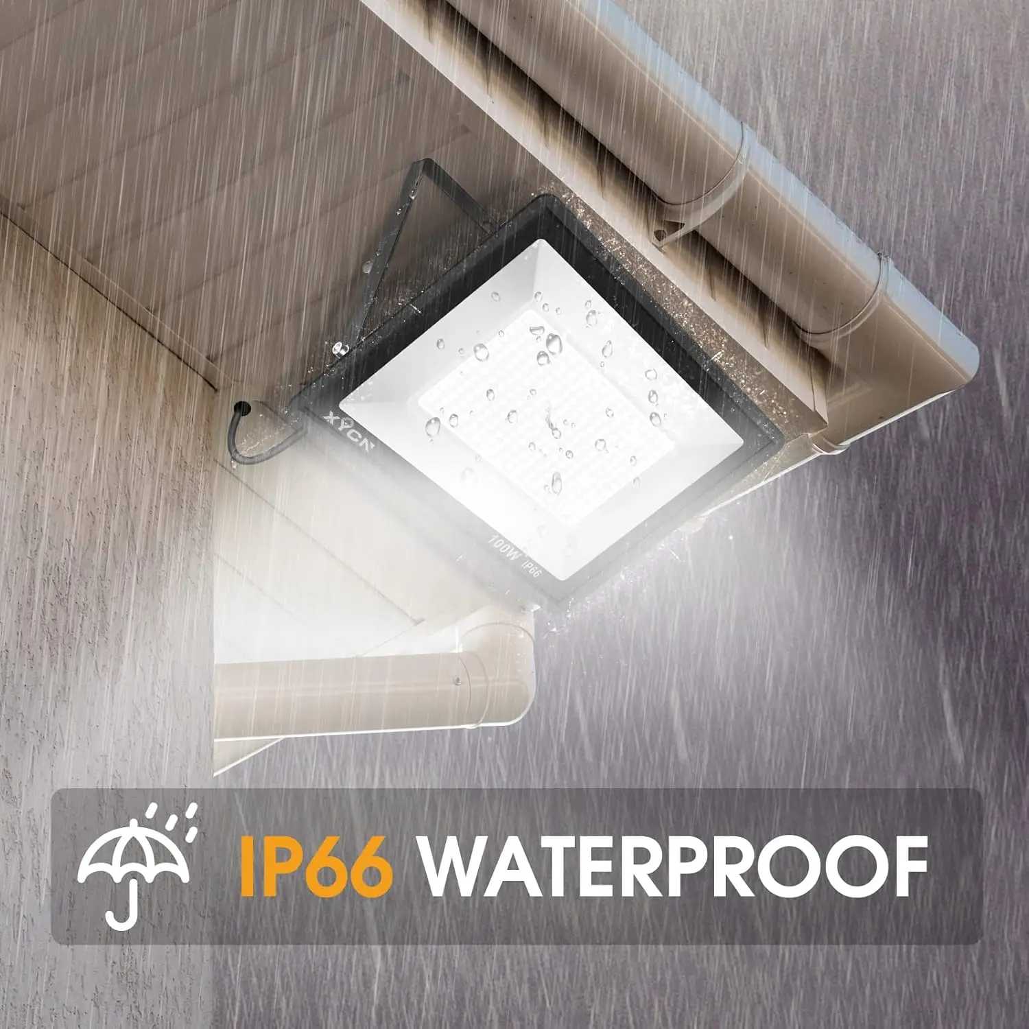 Outdoor LED Flood Lights 10W 20W 30W 50W 100W Bright Security Light IP66 Waterproof White Floodlight for Garage Garden Stadium