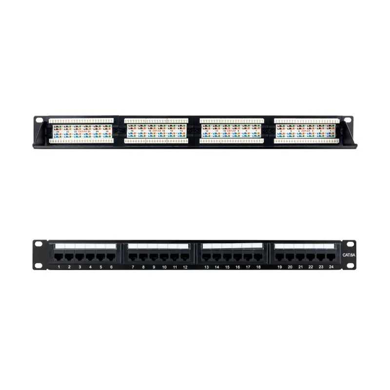 Nanocable Panel patching 24 ports Cat.6A UTP 19 1U-black Color 10.21.4124 tintasycartuchos.com