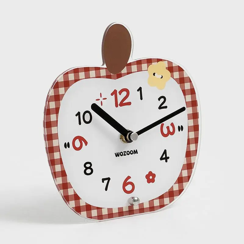 Peaceful Joy Decor Acrylic Table Clock Modern Home Ornament Living Room Entrance Housewarming Gift Micro Model Craft Figurines