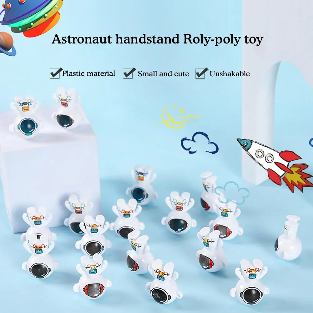 Astronauta caindo boneca para crianças, brinquedo mini astronauta, Handstand bonito, cor aleatória, 1pc, X0L7