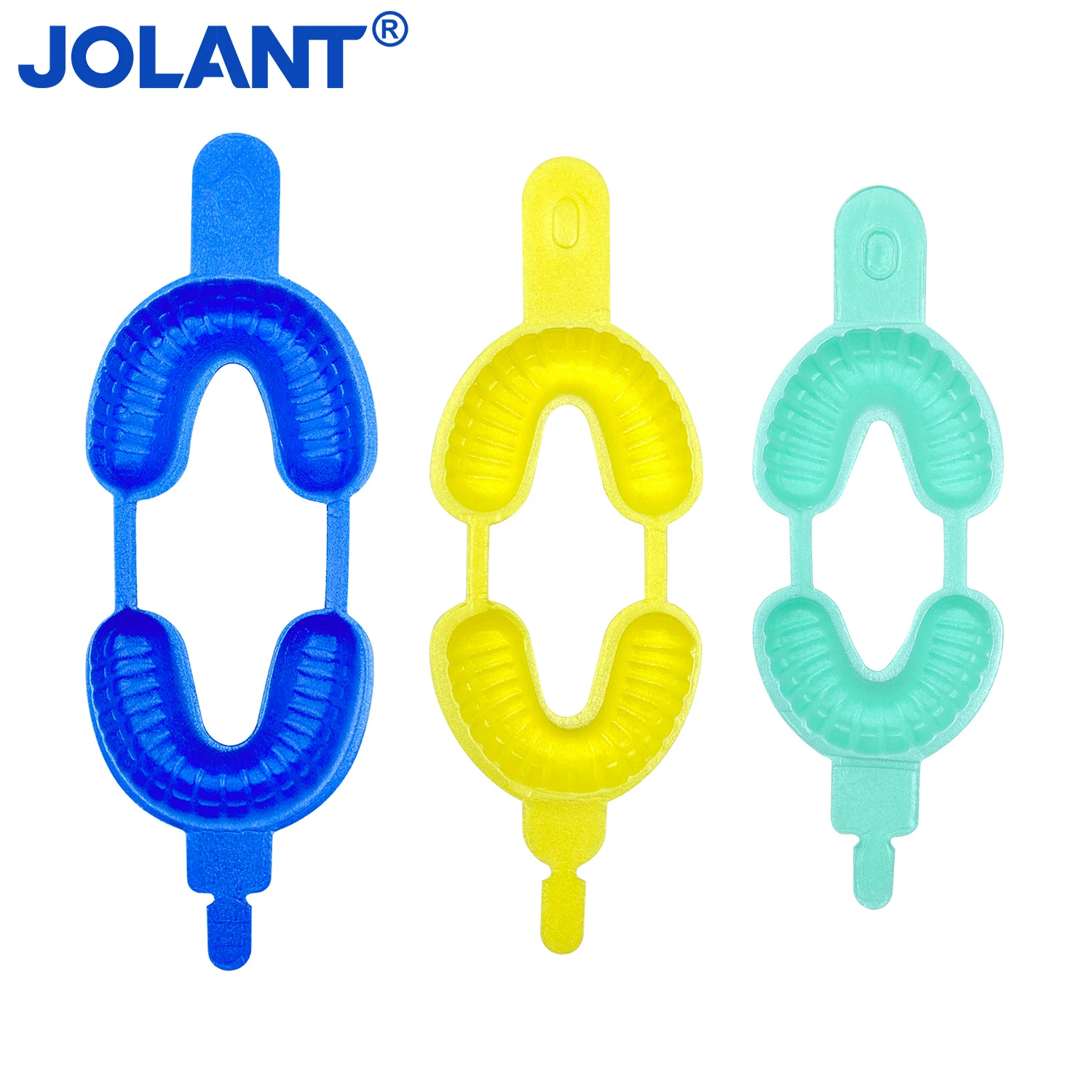 

20pcs/Bag JOLANT Dental Disposable Tray Fluoride Foam Impression Trays Dentistry Instrument Dentist Materials Large Medium Small