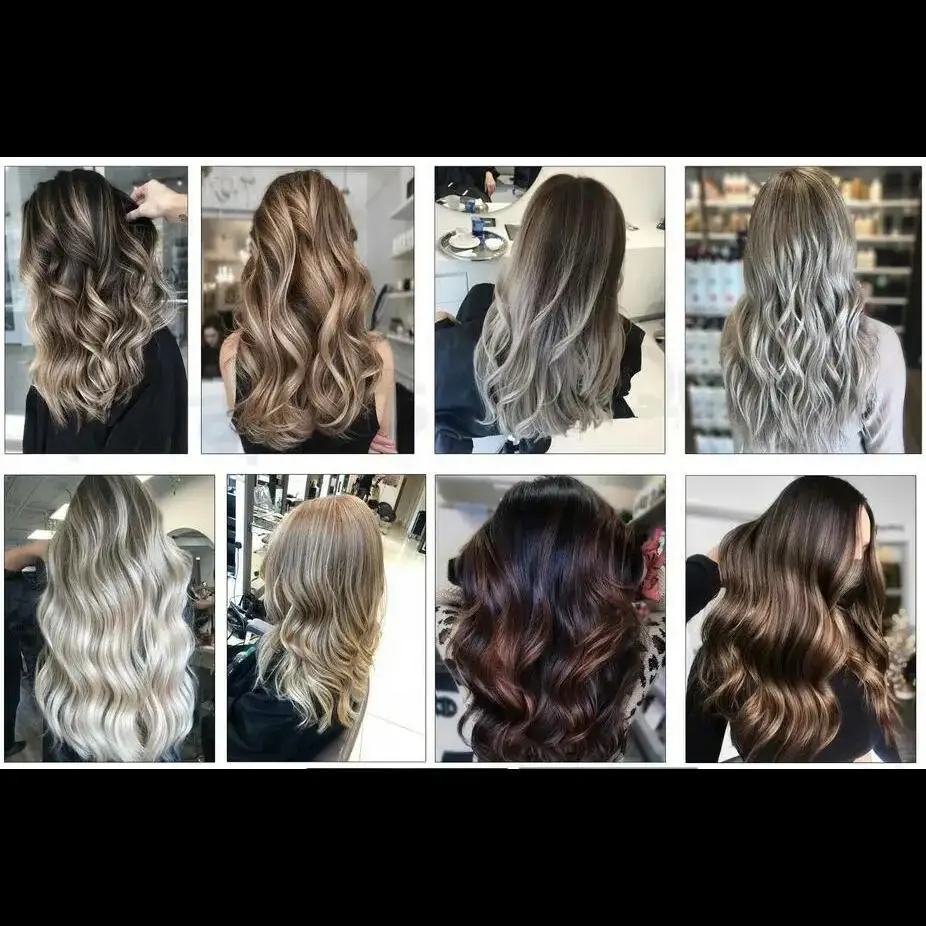 Stylish Hairdresser Salon Hairstyle Balayage Print Art Canvas Poster for Living Room Wall Decor  Modern Home Decoration