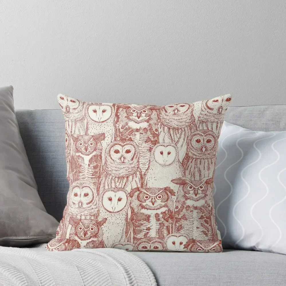 owls NC paprika Throw Pillow Sofa Pillow Cover Cushion Covers For Living Room Christmas Covers Pillow Cases