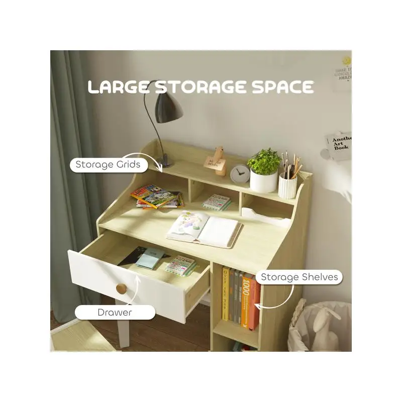 Kids Desk Chair Set - Adjustable Study Furniture for Children - Perfect for Homework, Reading, and Creative Activities