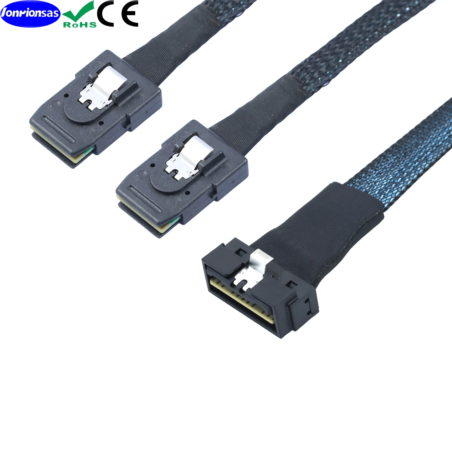 PCI-E Ultraport Slimline SAS 4.0 LP Low profile SFF-8654 8i 74pin  to 2X MINI SAS SFF-8087 36Pin Server internal connection