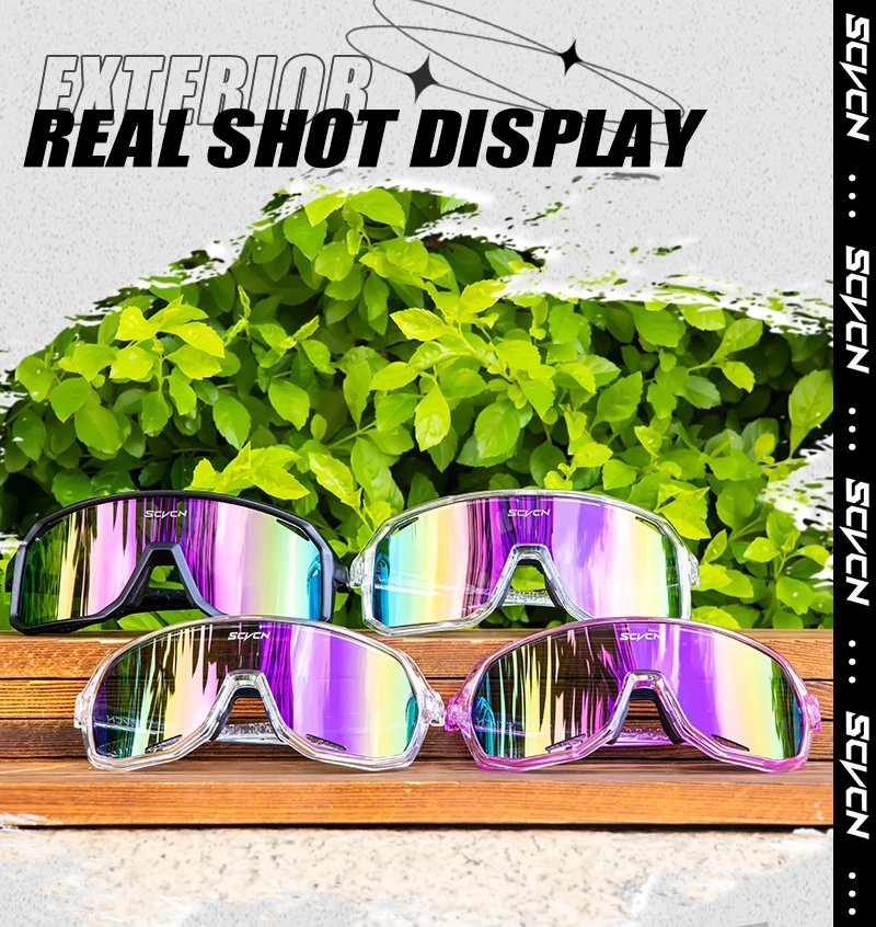 SCVCN Sportbrille UV400 Radsport-Sonnenbrille für Herren und Damen Modische Shades MTB Mountainbike Rennrad 2026 Eyewear Schutzbrille – Detail 8