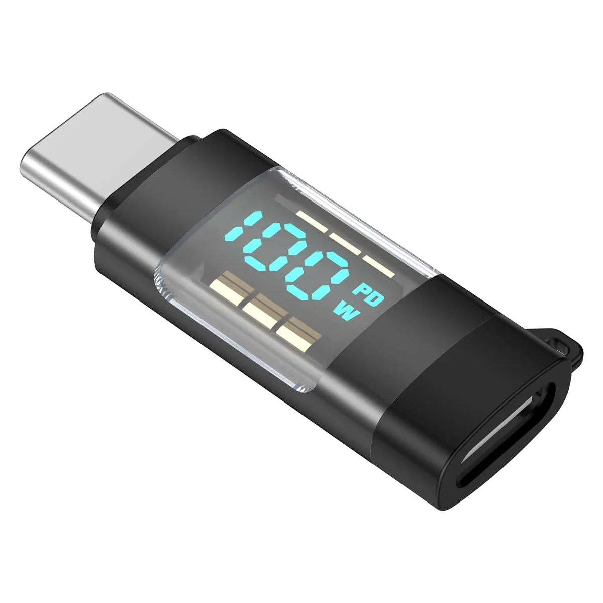 

Адаптер USB C, 100 Вт Φ адаптер-удлинитель, измеритель мощности с цифровым дисплеем для устройств типа C