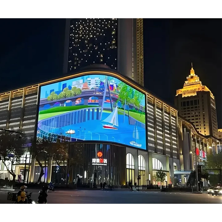 LED Display Customized High Brightness Full Color P5 P6 P6.67 P8 Energy-saving Screens Outdoor Billboard Advertising Display
