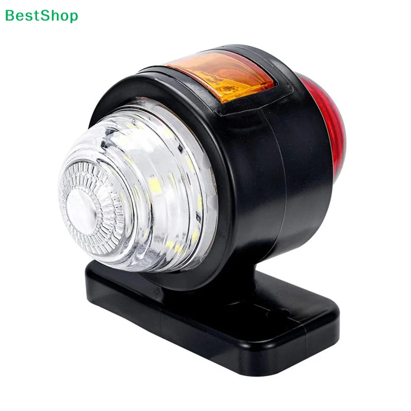 ✈Three Sides LED Side Light Outline Truck Lamp 12 24V For Car Trailer Lorry 25LED Side Marker Light Indicator Rear Lamp