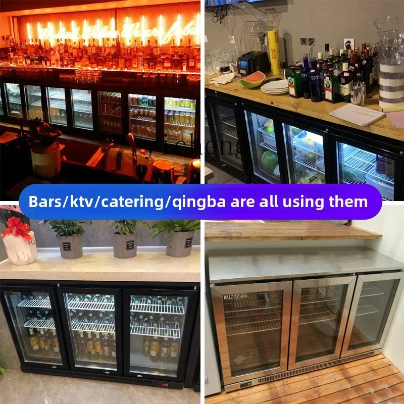 TQH congelatore incorporato per bevande commerciali birra sotto il bancone piccolo vetrina senza gelo raffreddata ad aria bancone bar per vino
