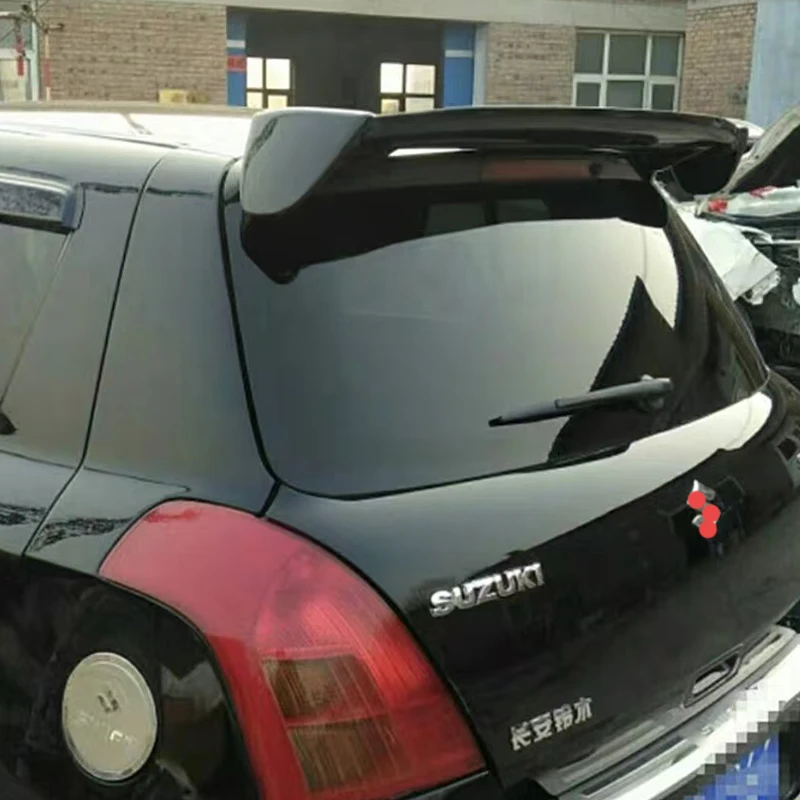 

Suitable for Suzuki Swift rear trunk lid, spoiler, fender, carbon black body sport modification kit 2005-2015