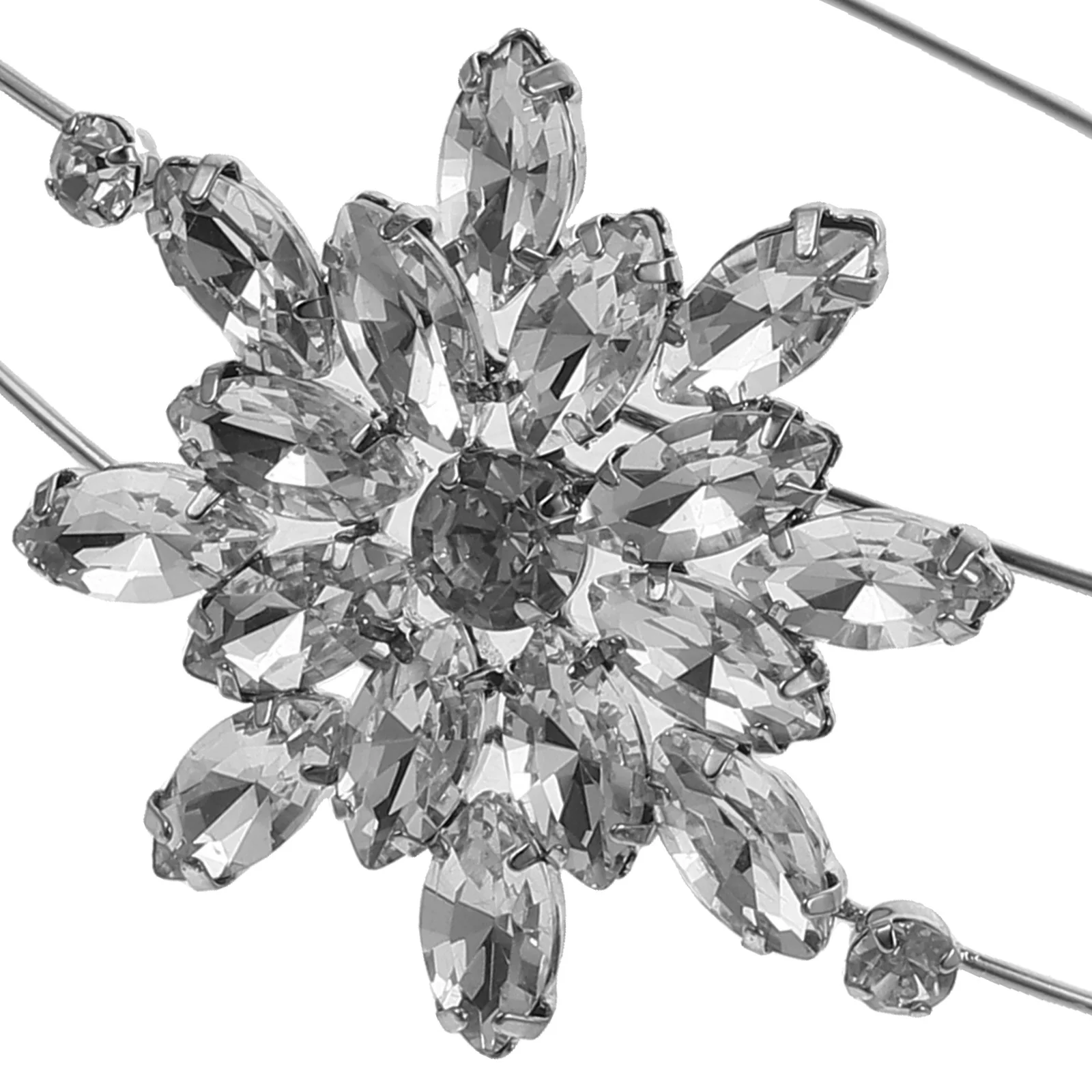 

Crystal Snowflake Hairband for Women Elegant Rhinestone Headband Party Bridal Wedding Accessory Shiny Fashion Hair Decor