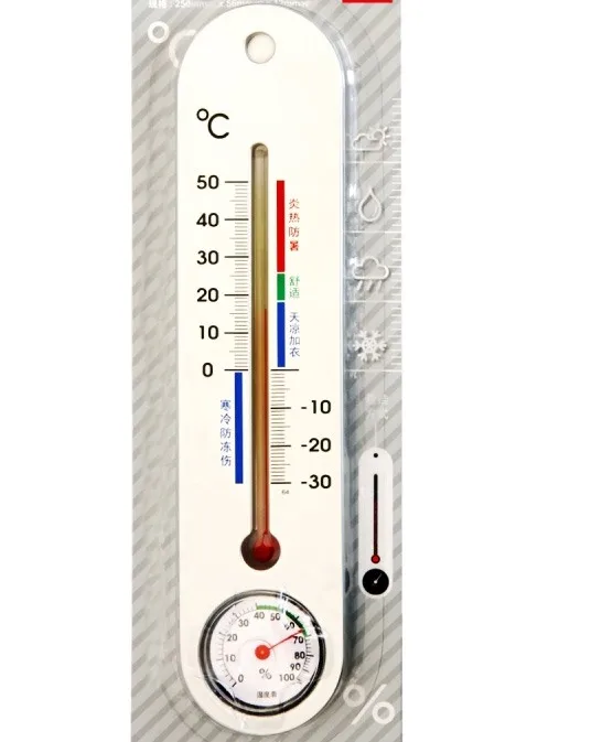 Termómetro de Física montado en la pared, higrómetro de precisión para exteriores, hogar, dibujos animados para niños, temperatura e higrómetro creativos