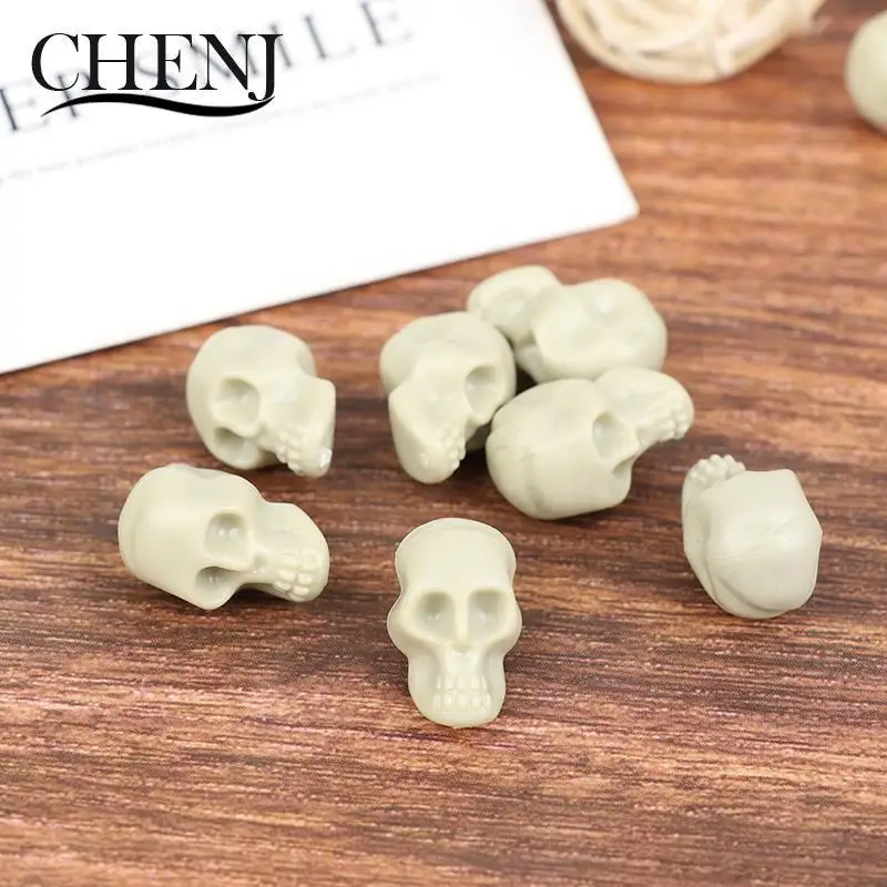 Mini crânio simulação modelo brinquedo, Home Decor, modelo moderno, 50pcs