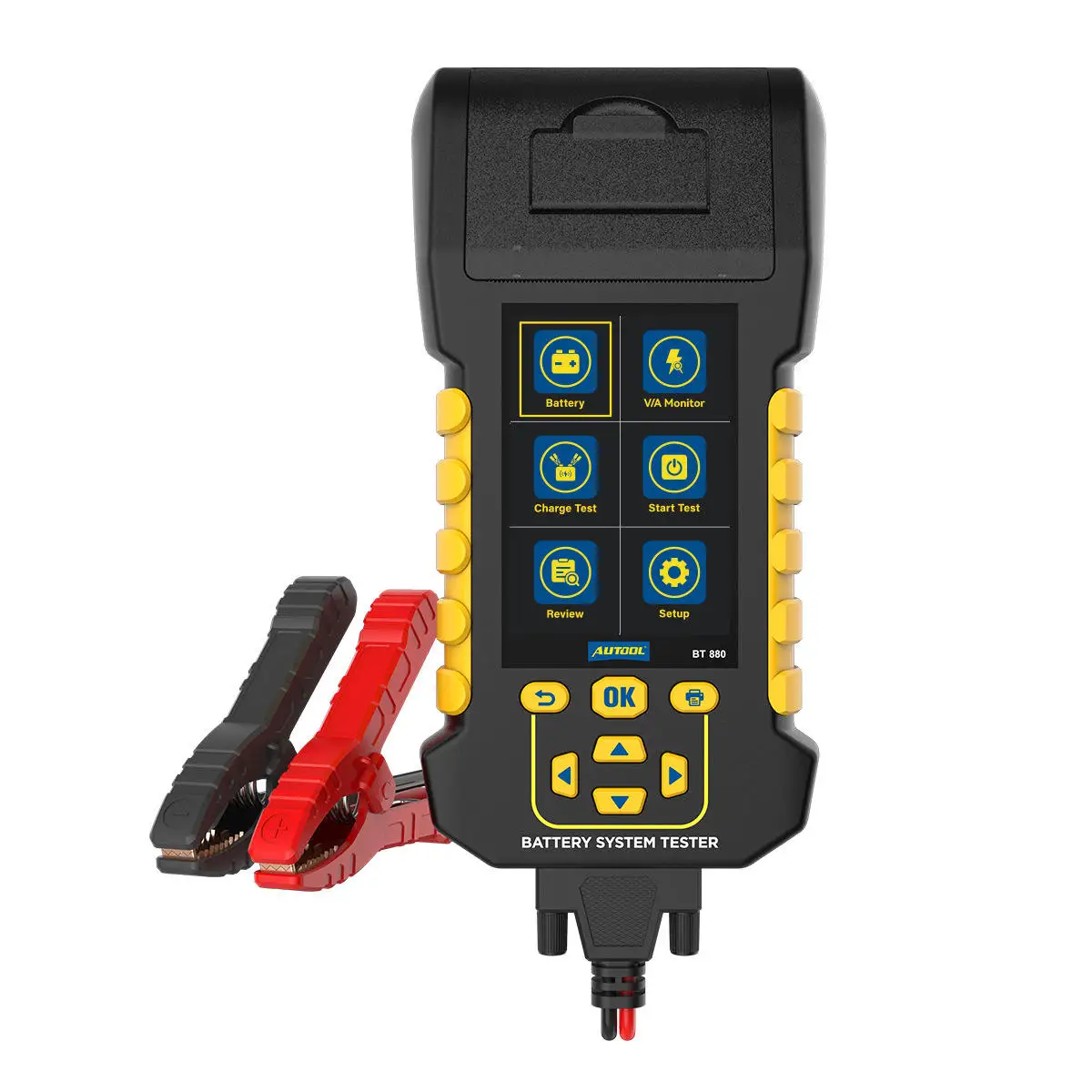 

Autool BT880 анализатор аккумулятора электромобиля грузоподъемность и тестер аккумулятора тестер утечки машина набор с английским языком